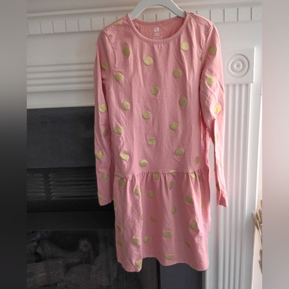 H&M Basic 8/10 Glitter Dots Dress